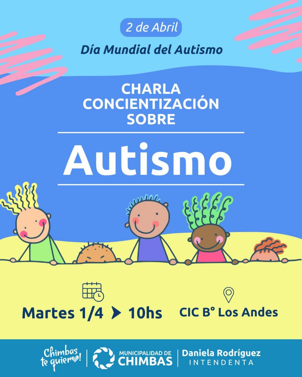 El Barrio Los Andes se Ilumina de Azul por el Día Mundial de la Concientización sobre el Autismo