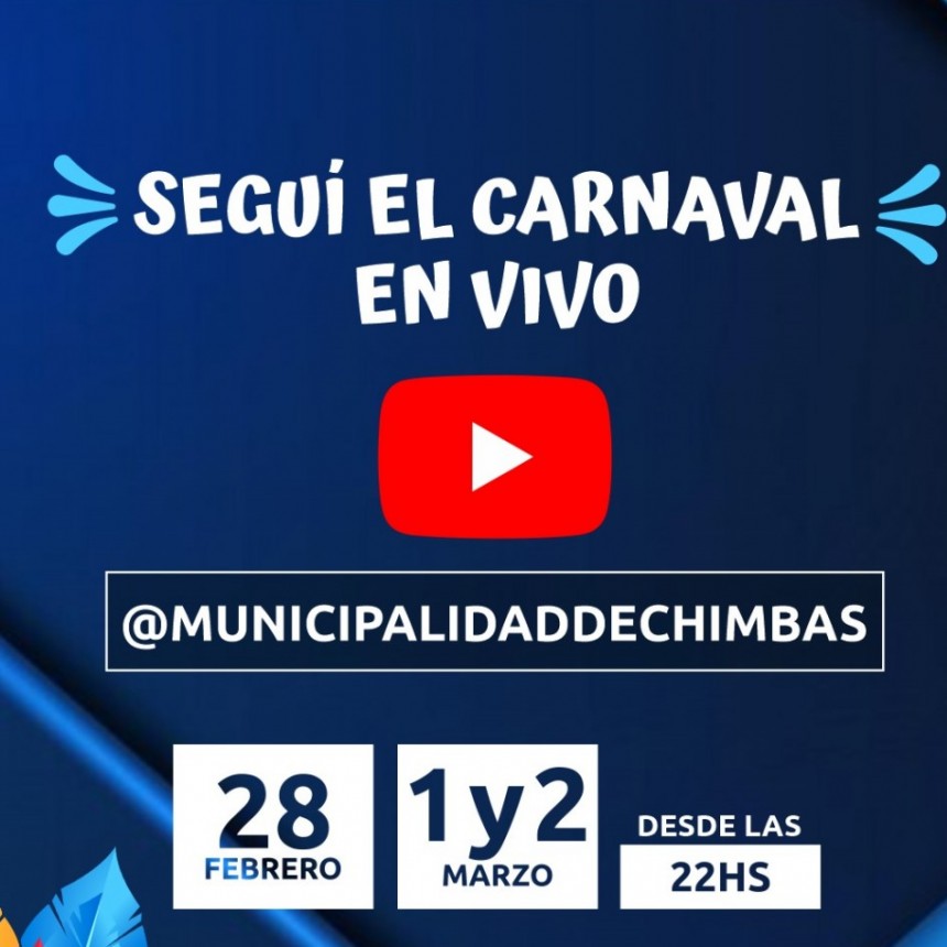 ¿Sabías que el carnaval de Chimbas será transmitido por streaming?