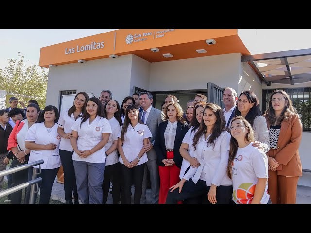 El gobernador Orrego inauguró la ampliación del Centro de Salud de Las Lomitas