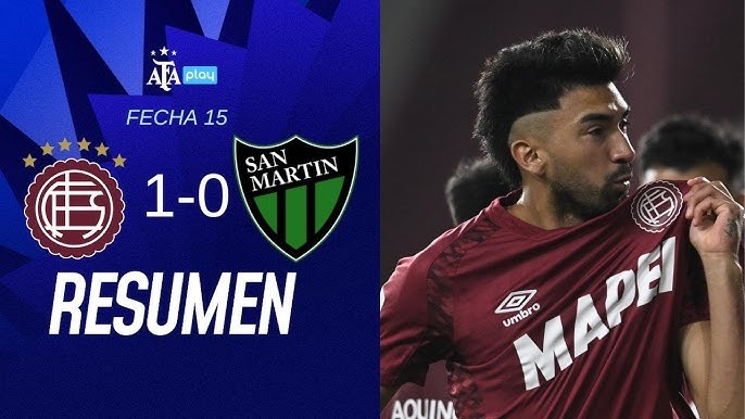 San Martín cayó ante Lanús y vuelve a complicarse con el descenso