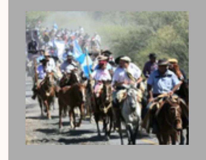 El gobernador Orrego participó de la llegada de la XXXIV Cabalgata de Fe a la Difunta Correa