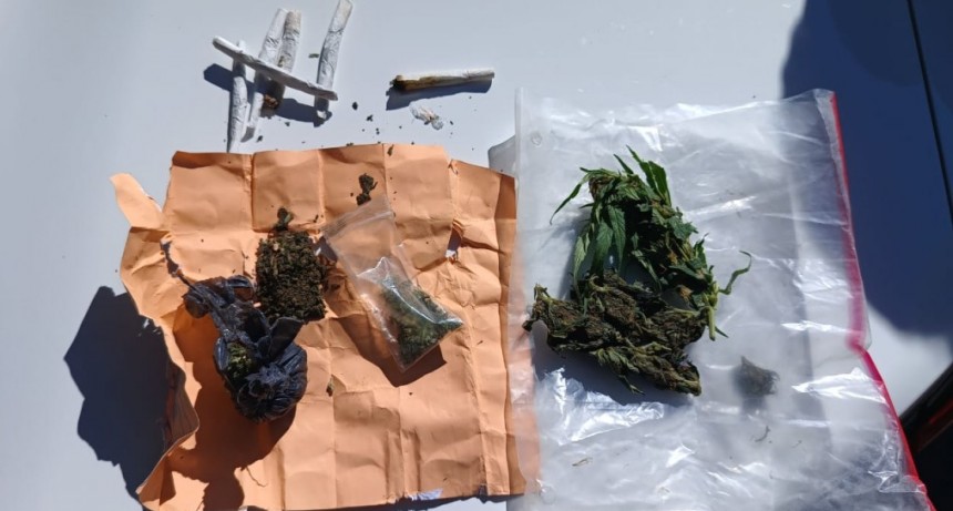Hallazgo de estupefacientes en un control policial en pleno centro de San Juan