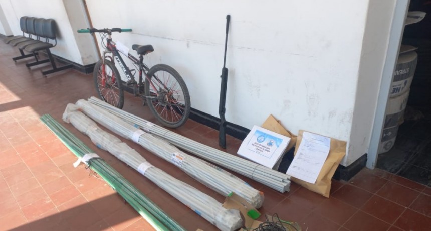Secuestran materiales de construcción robados tras investigación en Chimbas