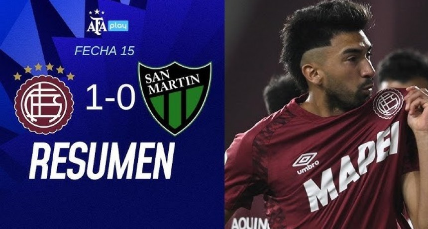 San Martín cayó ante Lanús y vuelve a complicarse con el descenso