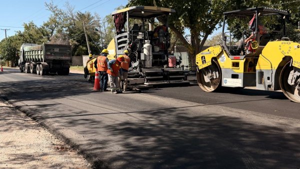La  avanza con otros 9 kil&oacute;metros de repavimentaci&oacute;n en avenida Libertador