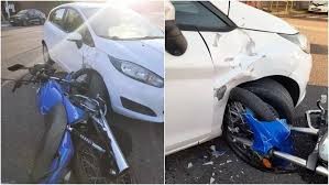 Motociclista hospitalizado tras un choque en Rivadavia