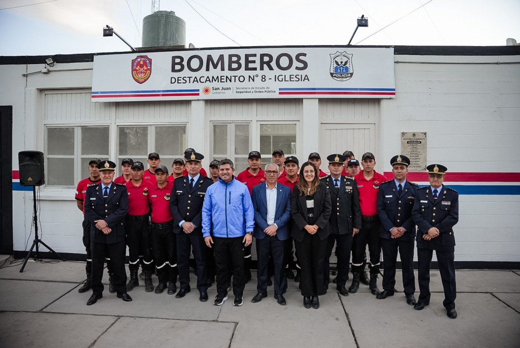 Inauguraron el nuevo Destacamento de Bomberos N°8 en Iglesia: más seguridad para el norte sanjuanino