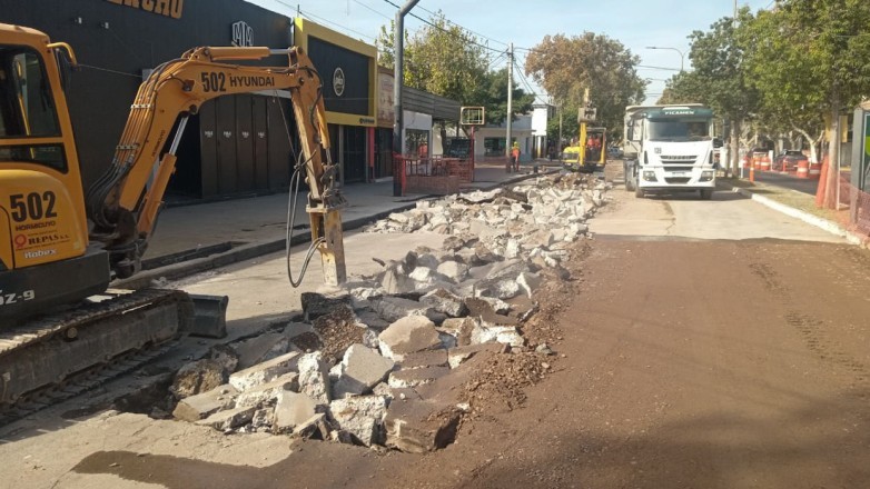 Avanza la repavimentación de la Avenida Libertador en San Juan