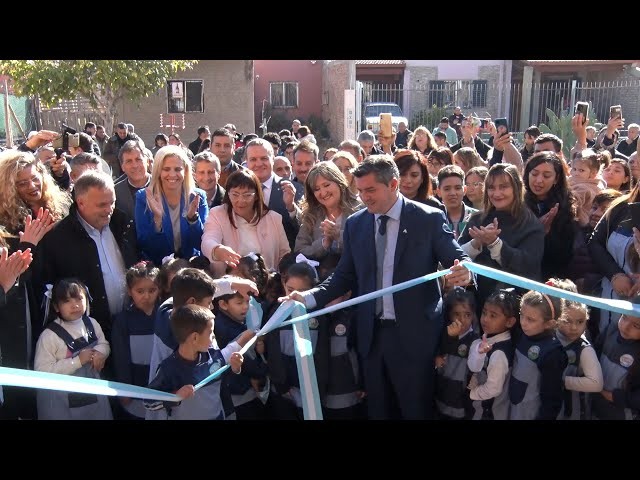  Orrego inauguró el nuevo edificio de la Escuela ENI N° 50 en Chimbas: “La educación es el arma más importante”