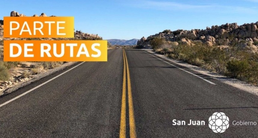  Vialidad Provincial informó el estado de rutas en San Juan: transitable con precaución en todos los departamentos