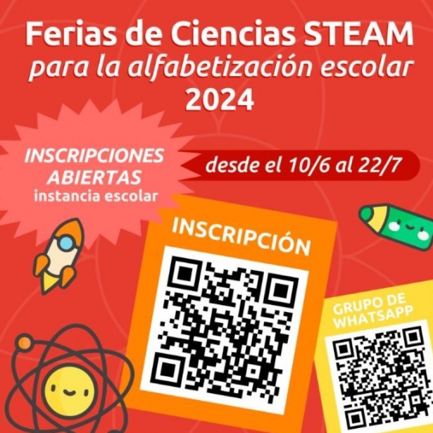 Feria de Ciencia Escolares STEAM 2024: hasta el 26 de junio pueden inscribirse