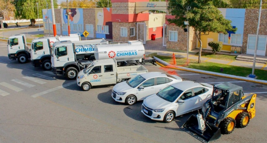  Chimbas amplía su parque automotor con nuevas movilidades y maquinaria