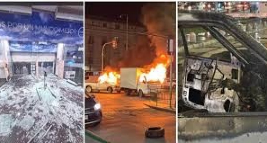 Robo y tiroteo en tienda París de Chile: un cliente herido y autos incendiados