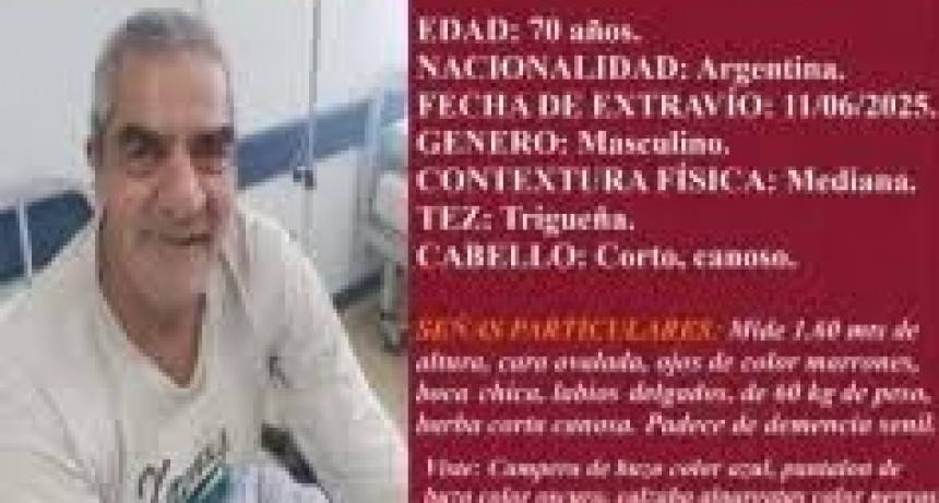Desesperada búsqueda de un hombre desaparecido en Albardón: activaron el protocolo 