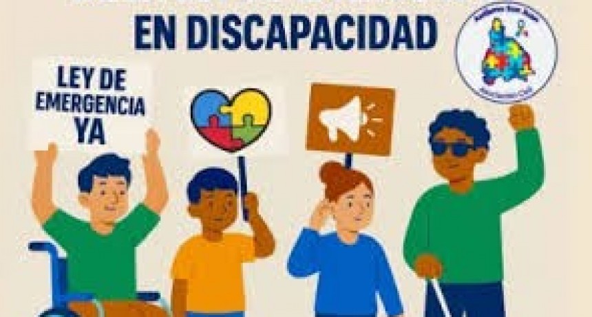 San Juan en Vigilia Emocional en la Plaza 25 de Mayo por la Ley de Emergencia en Discapacidad