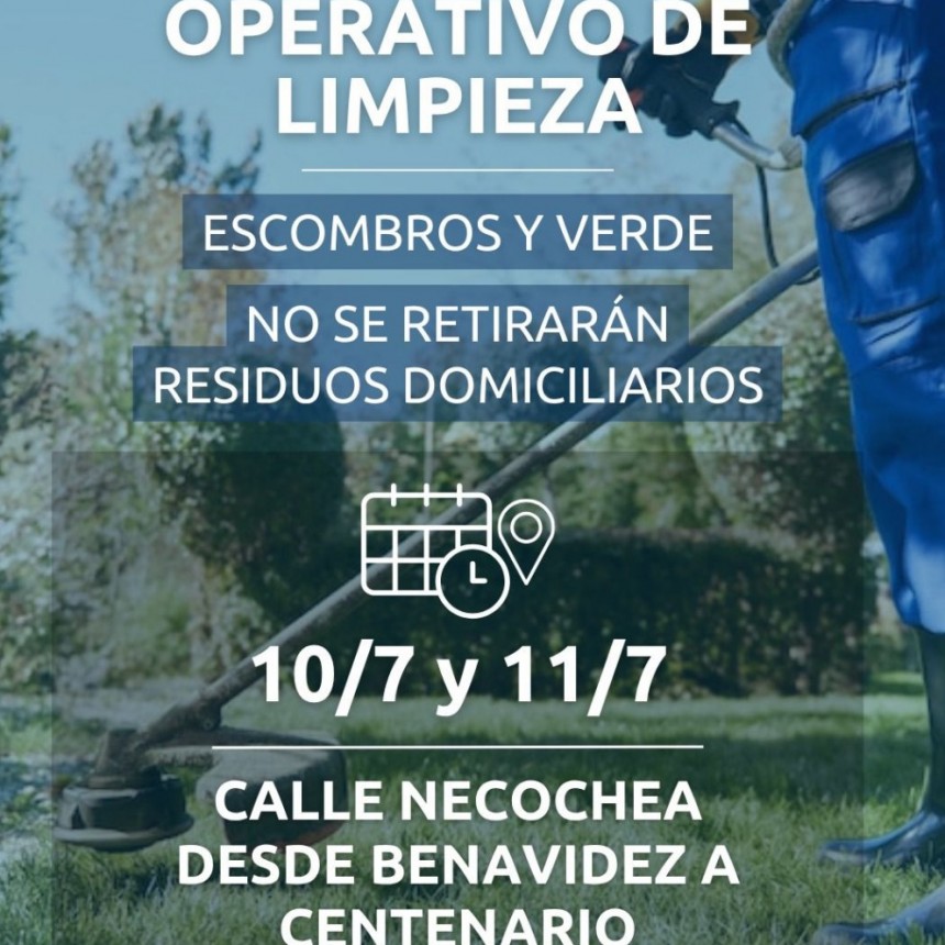 Limpieza a Fondo en Chimbas: El Operativo se Extiende de Necochea a Centenario