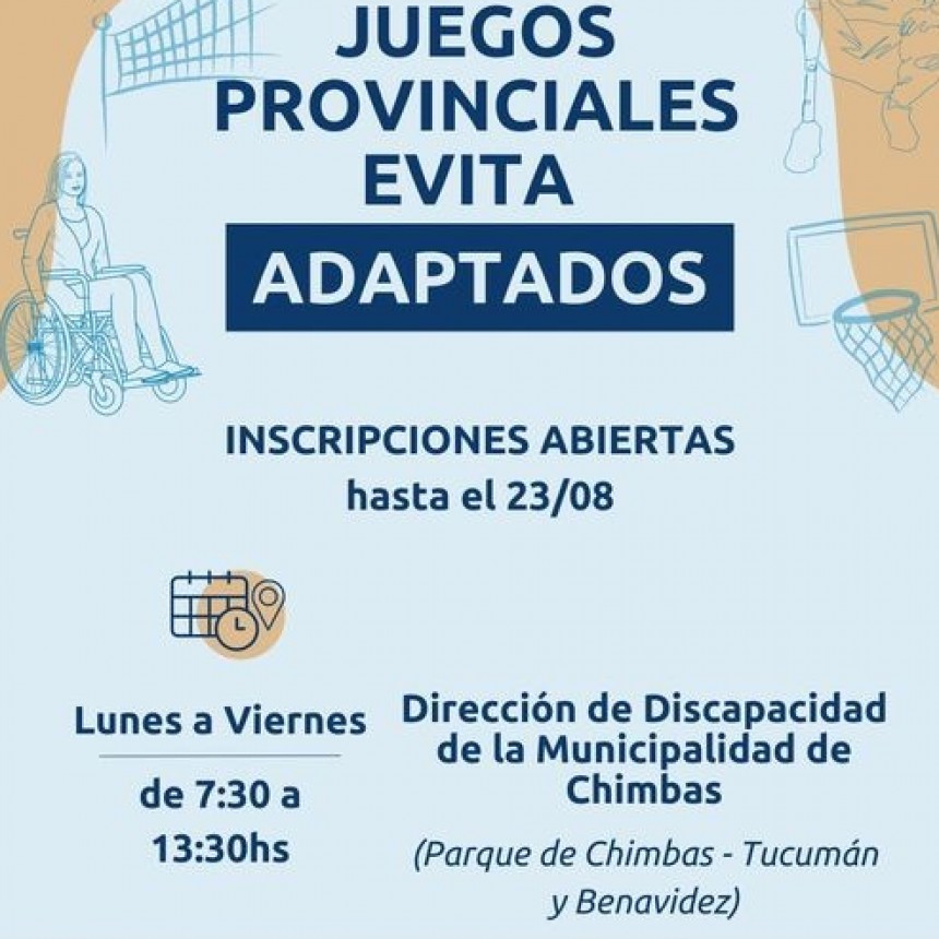 JUEGOS PROVINCIALES EVITA ADAPTADO