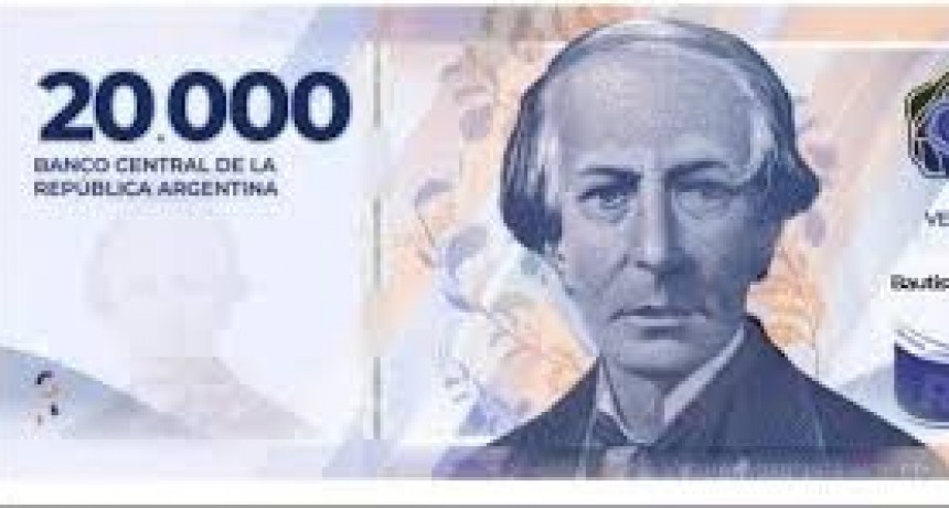 El Banco Central presentó hoy el nuevo billete de $20.000