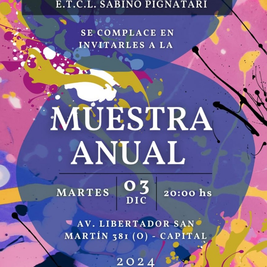 Muestra anual de la escuela Sabino Pignatari