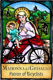 La santa patrona de los ciclistas