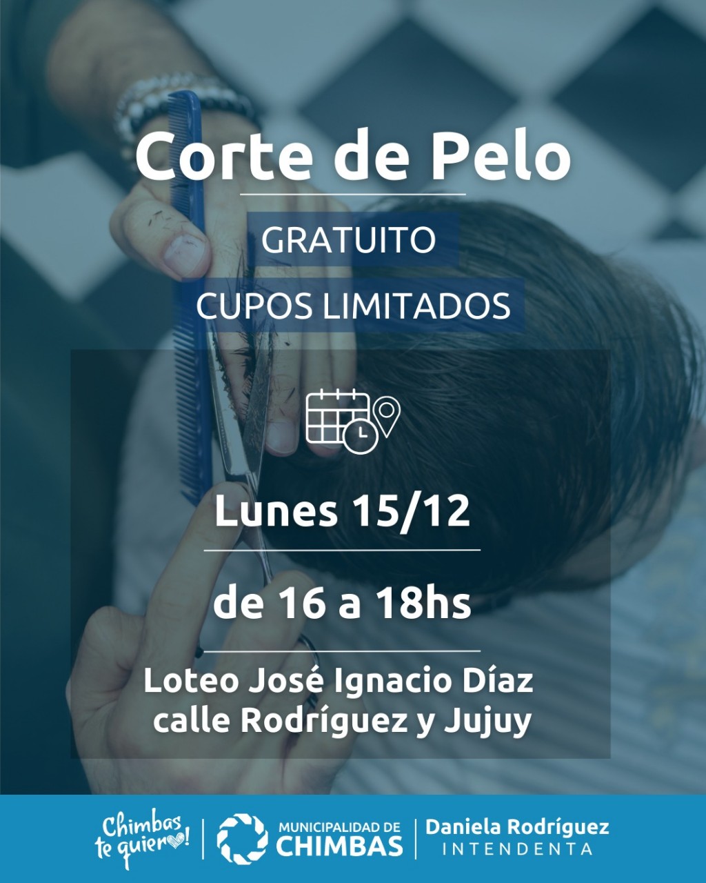 Cortes de Pelo GRATIS este Lunes 15 de Diciembre: Aprovecha los Cupos Limitados en Loteo José Ignacio Díaz