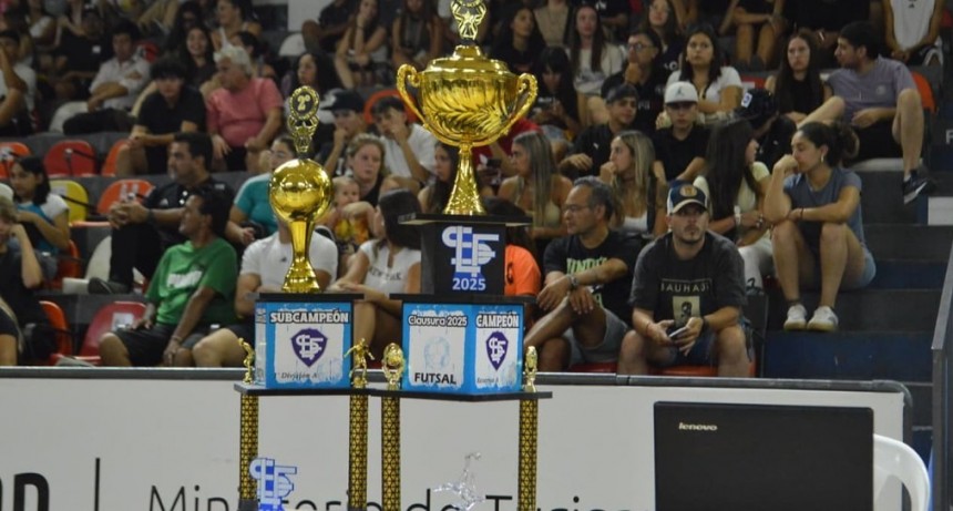 Las finales del Clausura 2025 de futsal masculino se disputaron en el Aldo Cantoni